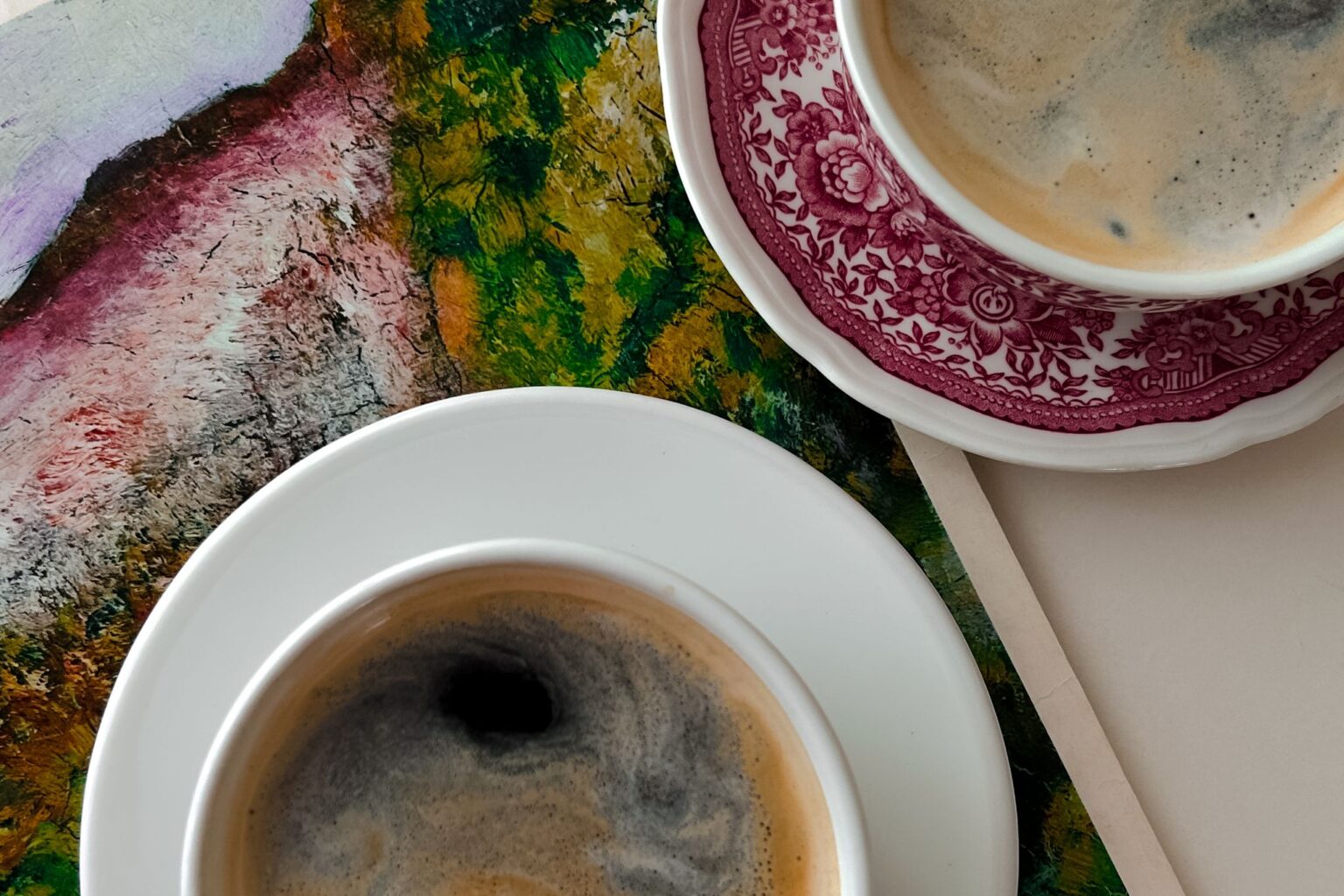 Xícaras de café, exemplo de hábito diário